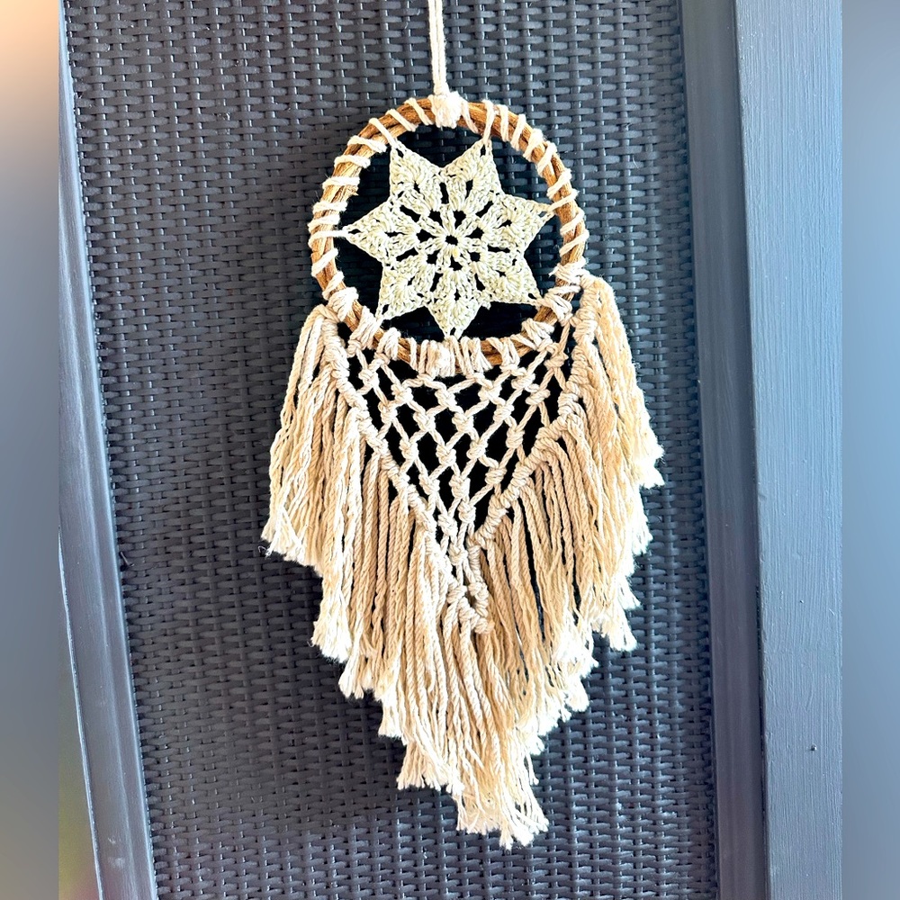 macrame wall hanging dream catcher